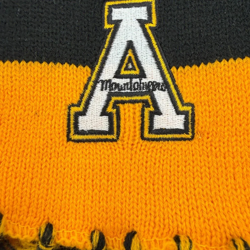 Top of the World Appalachian State Scarf Unisex OS Black Gold Mountaineers NCAA